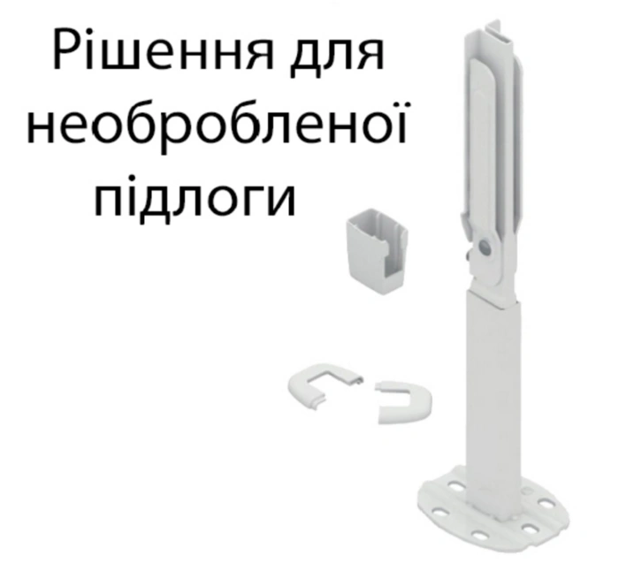 Кріплення для сталевого радіатора MB PK1+QKK+QKF підлог. кронштейн високий (компл. 2 шт) (60741001) — Photo 1