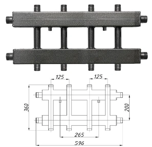 Колектор TERMOJET K42BH125 (200)