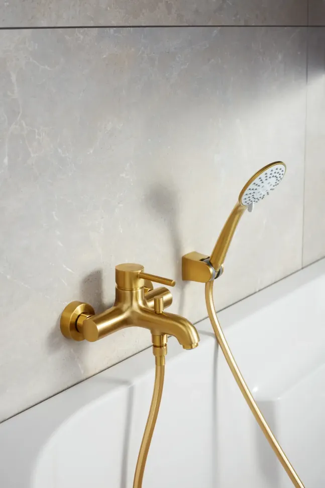 Точковий душ (лійка) KFA ARMATURA MOZA BRUSHED GOLD 841-220-31 золото — Photo 4