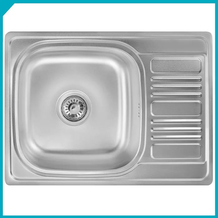 Мийка кухонна нержавіюча сталь Lidz Satin 6950 (ліва) 69x50см