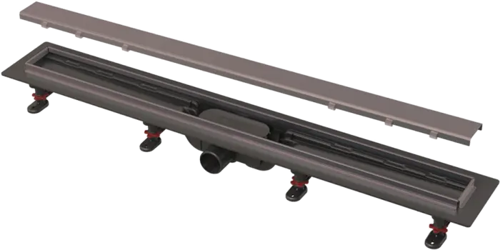 Душовий трап Alca Drain APZ20-650-GB Simple GUN Metal-шліфований мат