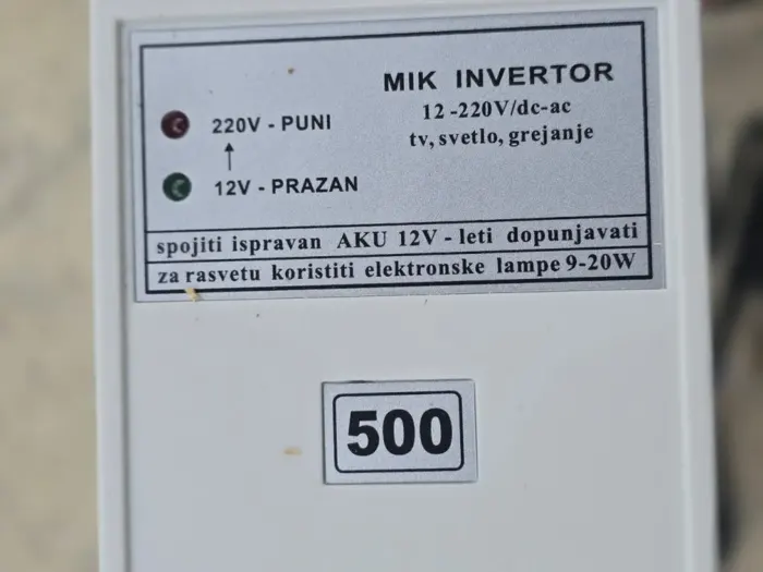 Перетворювач (інвертор) напруги MIK Invertor 500 — Photo 4