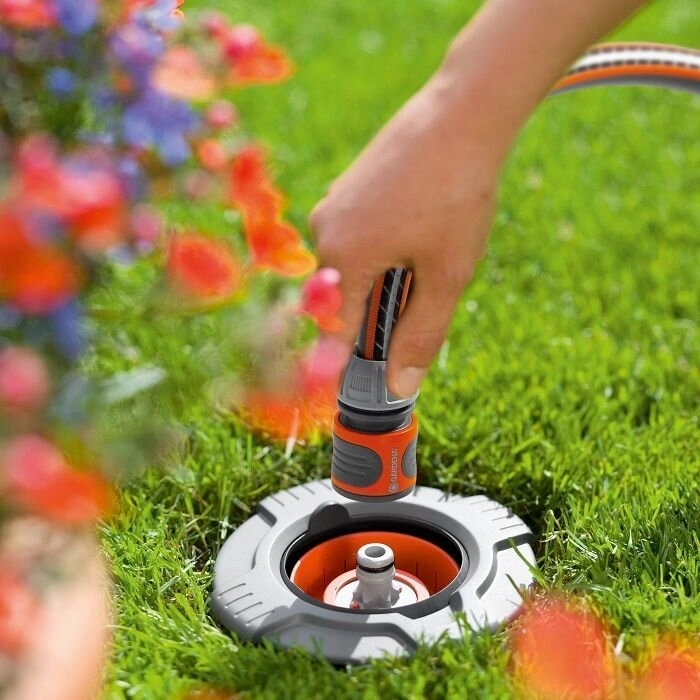 Конектор з автостопом для водяної розетки Gardena 8250, 8266 (05327-20) — Photo 2
