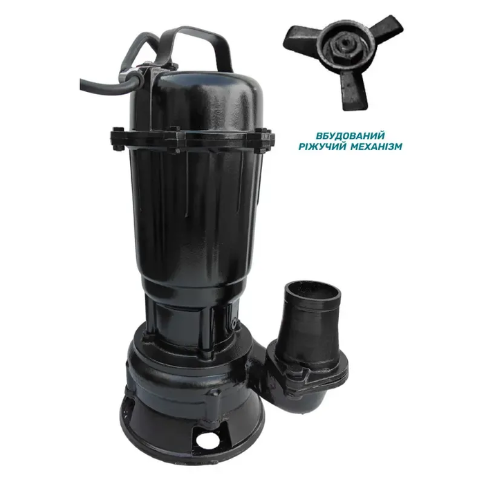 Насос фекальний RUDES FECA 1200FMIXER з ножем (1.2 кВт-10м 300л/хв, кабель 6 м.)