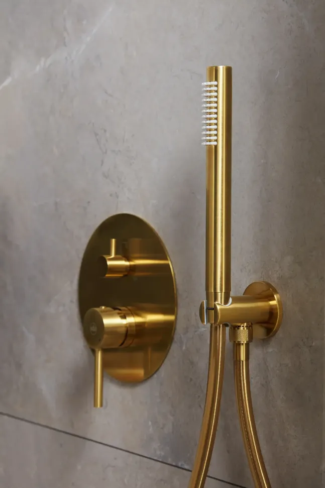 Душева система прихованого монтажу KFA ARMATURA MOZA GOLD золото 5039-501-31 — Photo 3