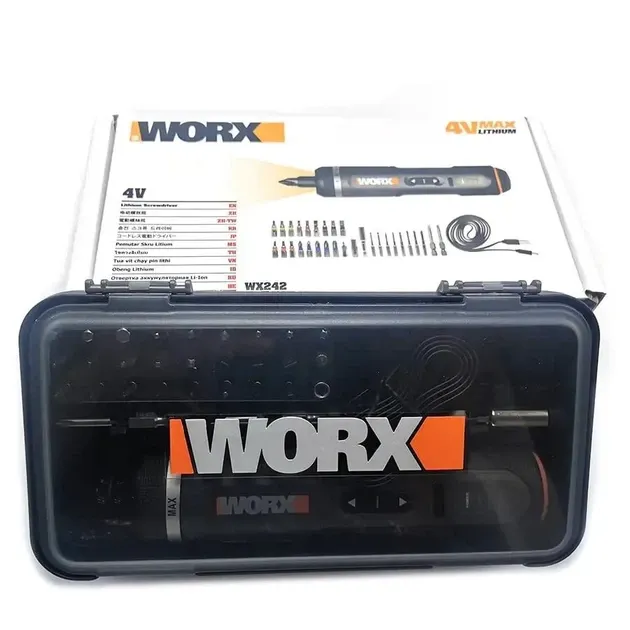 Викрутка акумуляторна WORX WX242 з насадками в кейсі — Photo 3