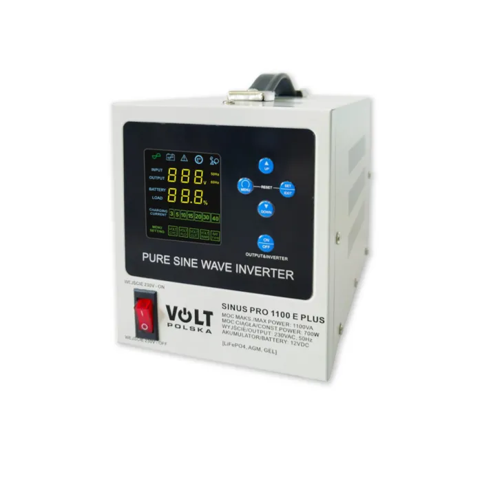 Перетворювач (інвертор) напруги VOLT Polska SINUS PRO 1100E PLUS (700W) (3SPM11012M)