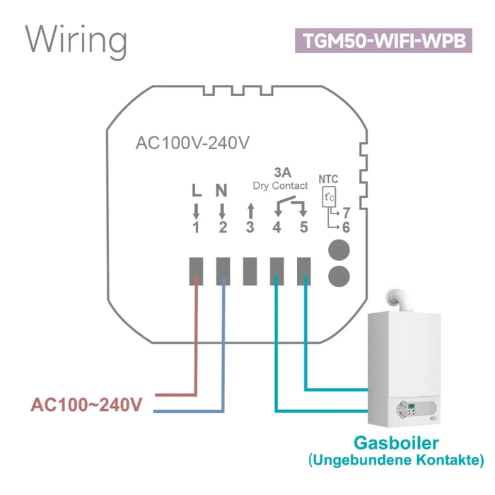 Кімнатний термостат BEOK Air WI-FI — Photo 4