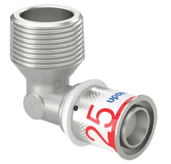 Кут (коліно) з різьбленням Uponor S-Press PLUS — Photo 1