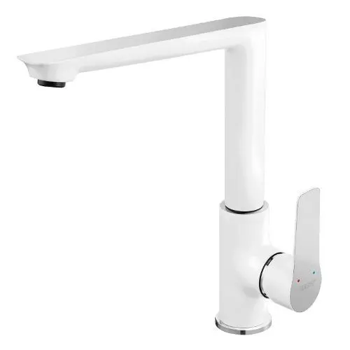 Змішувач для миття високий з обертовим виливом Ferro Adore White/Chrome BDR4
