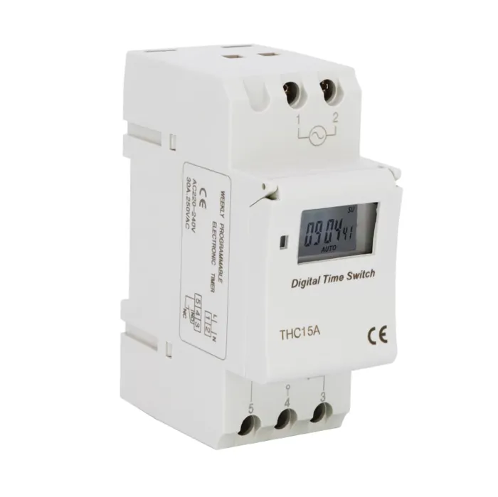 Таймер цифровий тижневий на DIN-рейку DTS 220V/16A (сухий контакт NC/COM/NO)
