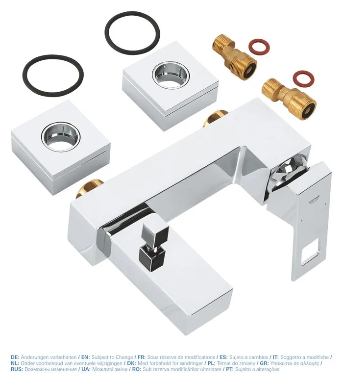 Змішувач одноважільний для ванни Grohe Eurocube (23140000) — Photo 1