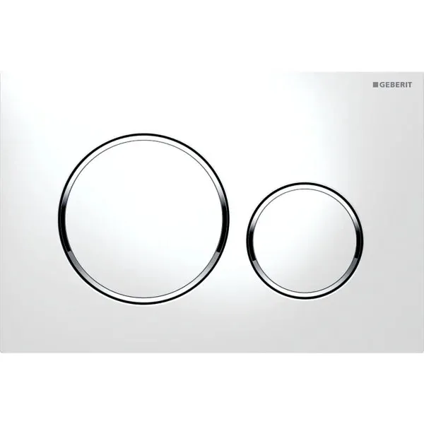 Кнопка для інсталяції "Geberit" Sigma 20 білий/хром (115.882.KJ.1)