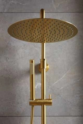 Душова система KFA ARMATURA MOZA PREMIUM GOLD із термостатичним змішувачем 5736-920-31 — Photo 2