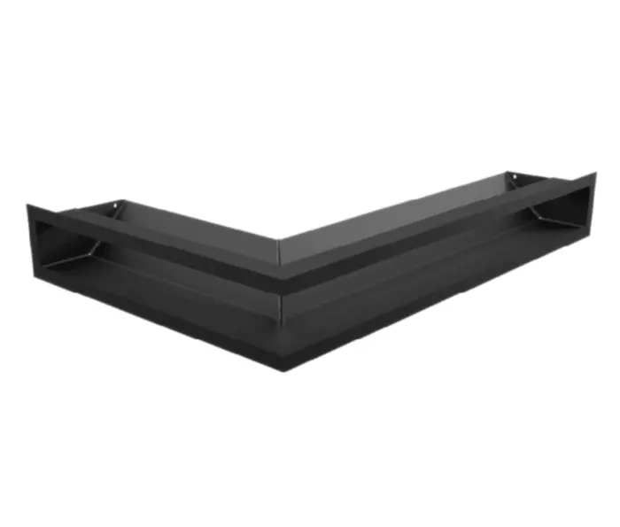 KRATKI Камінна решітка LUFT кутова права чорна 40x60x9 (436см2) (LUFT/NP/9/40/45S/C)