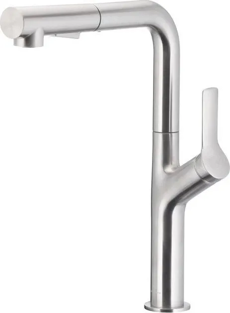 KFA Armatura Змішувач DUERO Design для кухні витяжний гусак INOX (6623-220-22)