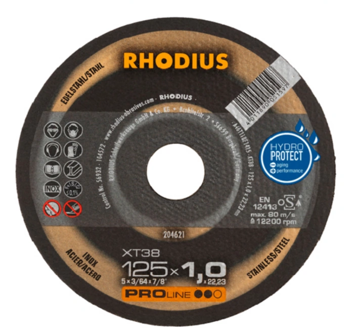 Круг по нержавійці RHODIUS 150х1.5х22.2, 205700