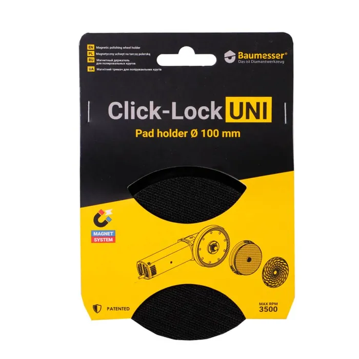 Тримач магнітний для полірувальних кіл Mechanic Click-Lock UNI 100 (89568442046) — Photo 6