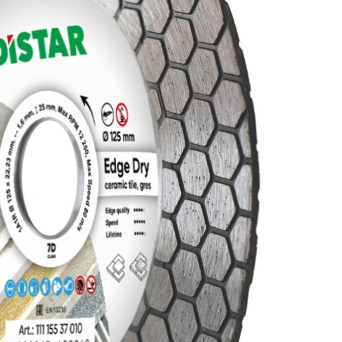 Коло алмазне відрізне по кераміці Distar 1A1R 125 Edge Dry (11115537010) — Photo 2
