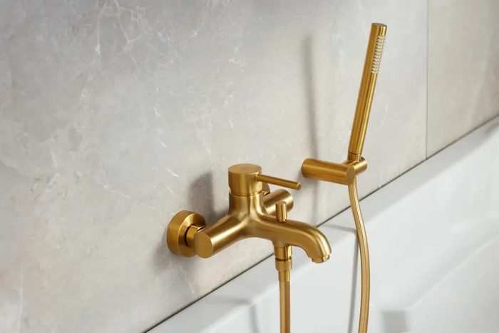Змішувач для ванни KFA ARMATURA MOZA BRUSHED GOLD 5034-010-31 золото — Photo 3