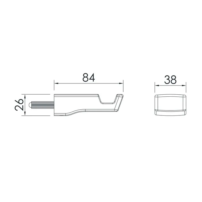 IMPRESE GRAFIKY гачок одинарний (ZMK041807210) — Photo 1