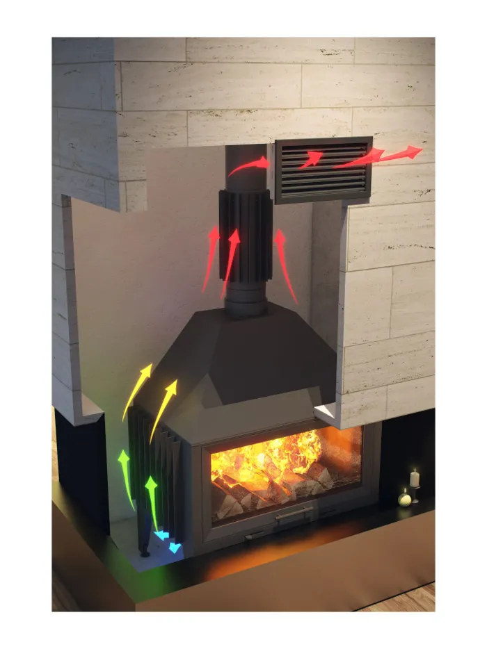 Камінна решітка чорна DARCO VENTLAB KRVZS 200x145 (KRVZS200x145-ML.CZ) — Photo 1